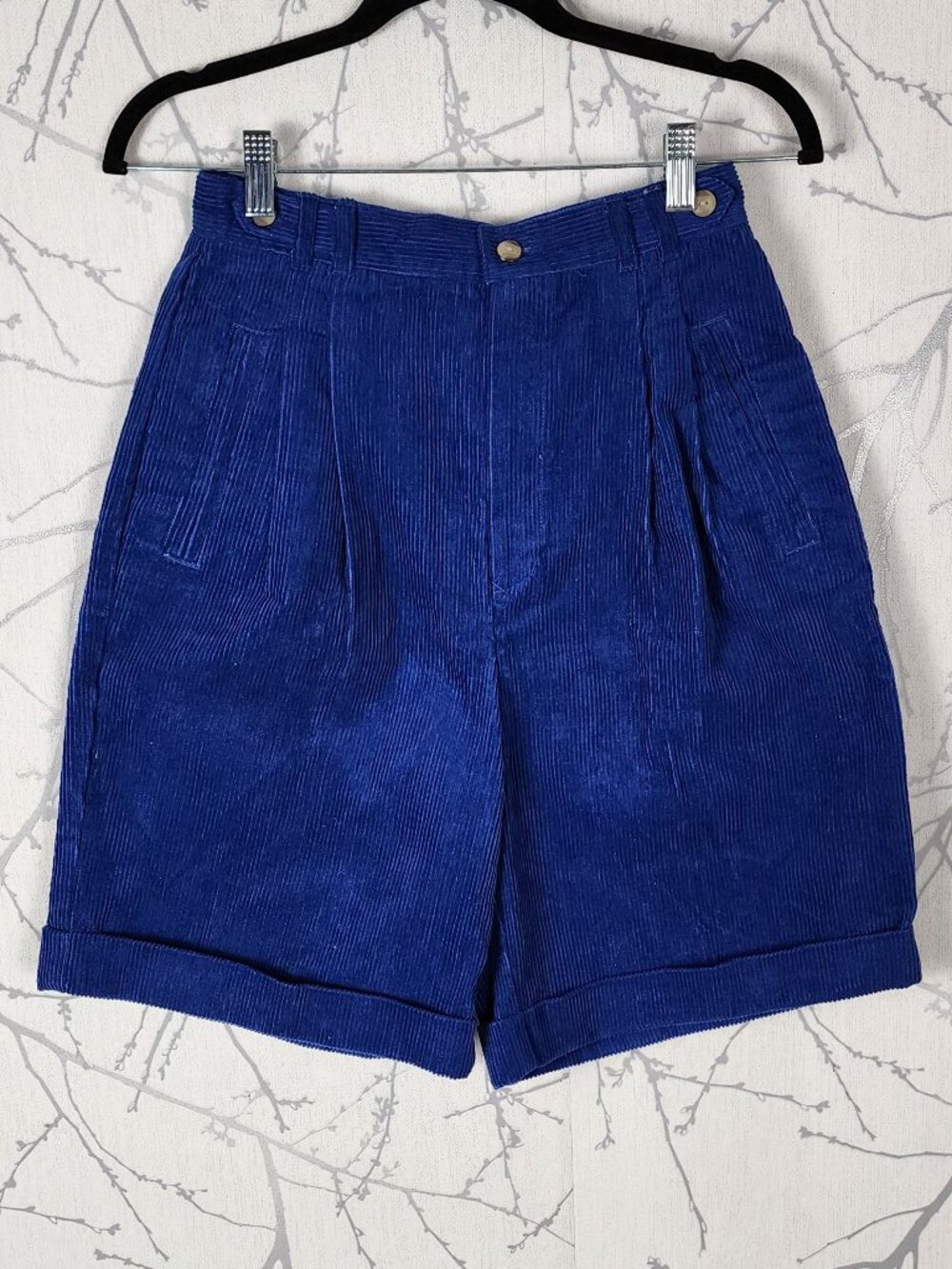 Cabin Creek VTG Cotton Corduroy Pleated Bermuda Shorts